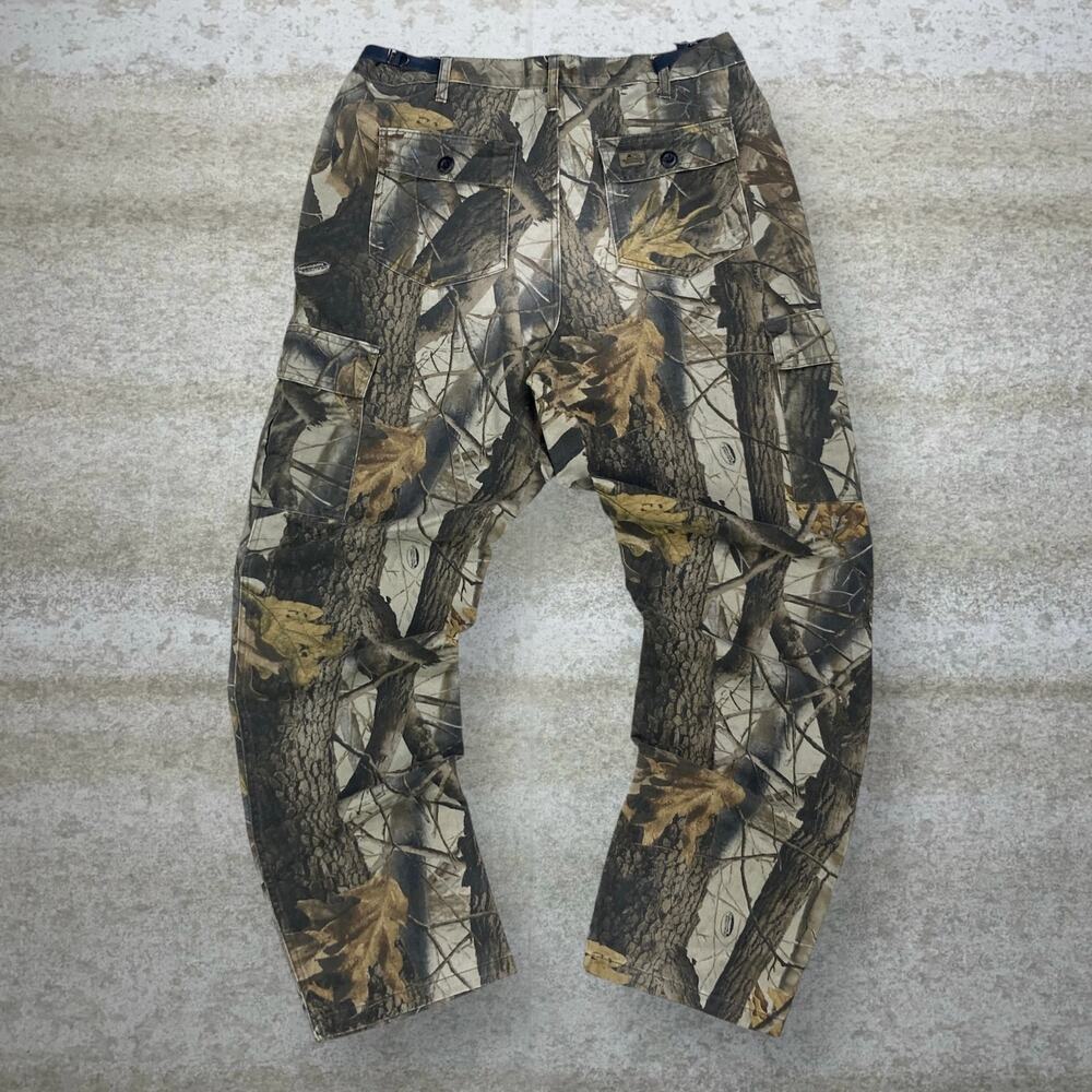 Vintage 90s Realtree Tactical Pants 34x34 Baggy Wide Leg Camo Cargos Woodland